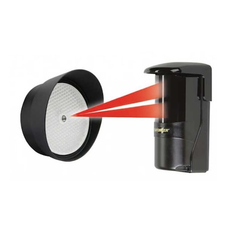 Reflective Photobeam Sensor, Range: Up To 50ft (15m), 12-30VDC/VAC 60Hz 100mA, Monitored O